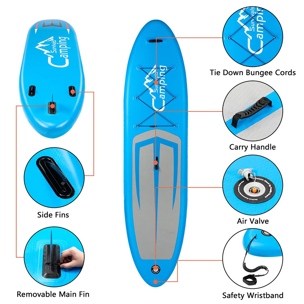 Yescom Paddle Board Inflatable Sup Board for Beginners 10 ft