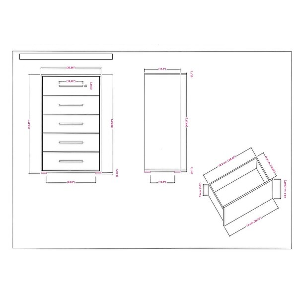 Somette Napolitan Contemporary 4-Piece Bedroom Set in Timeless Gray - - 37980773