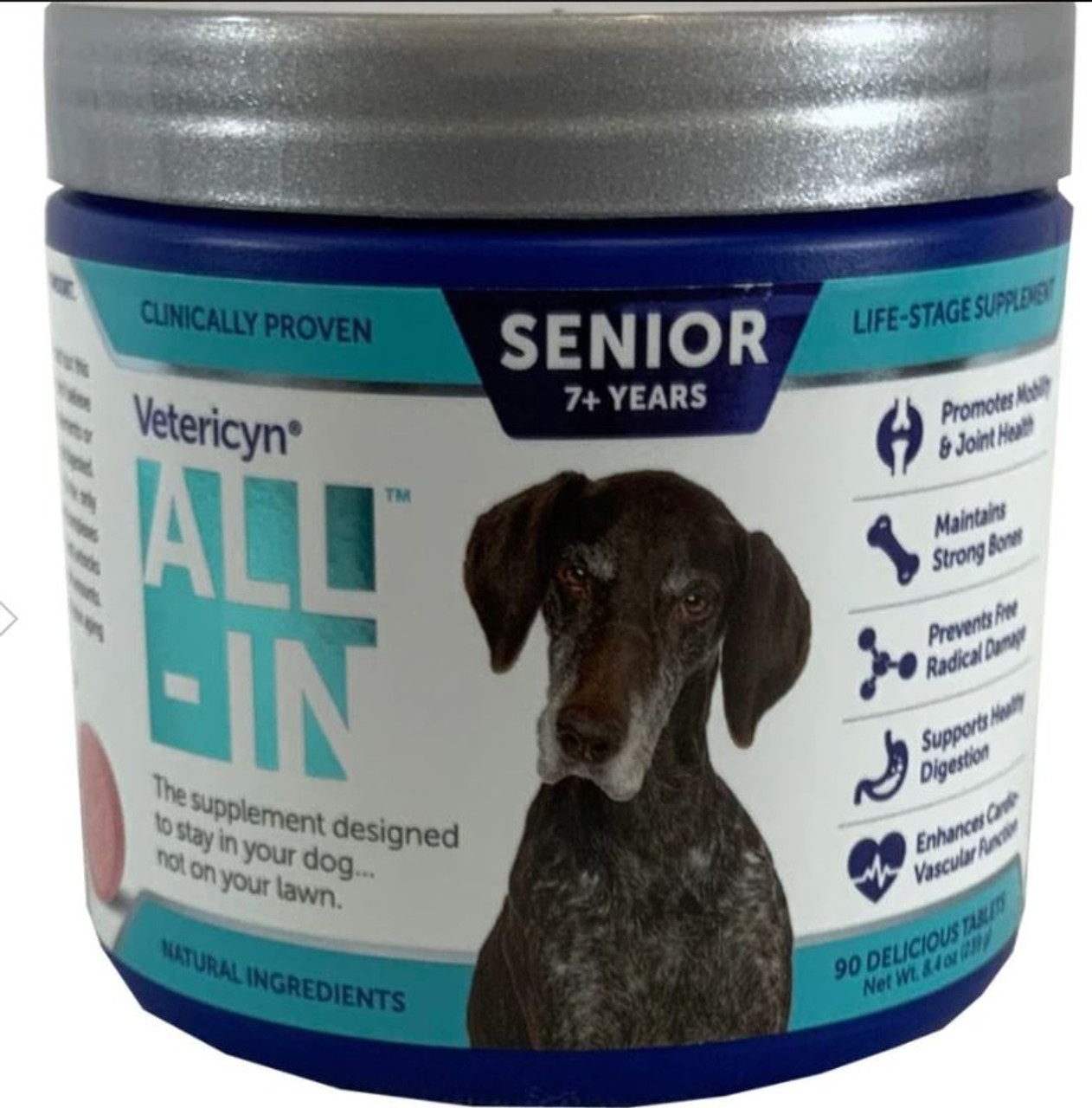 Vetericyn All-In-1 Senior Dog Supplement， 90 Count