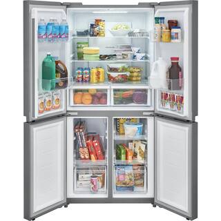 Frigidaire 17.4 cu. ft. 4-Door Refrigerator in Brushed Steel FRQG1721AV