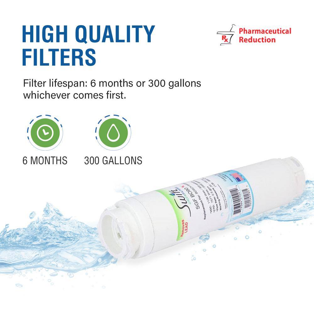 Swift Green Filters Compatible Pharmaceuticals Refrigerator Water Filter for 644845740570 (3-Pack) SGF-BO90 Rx-3Pack