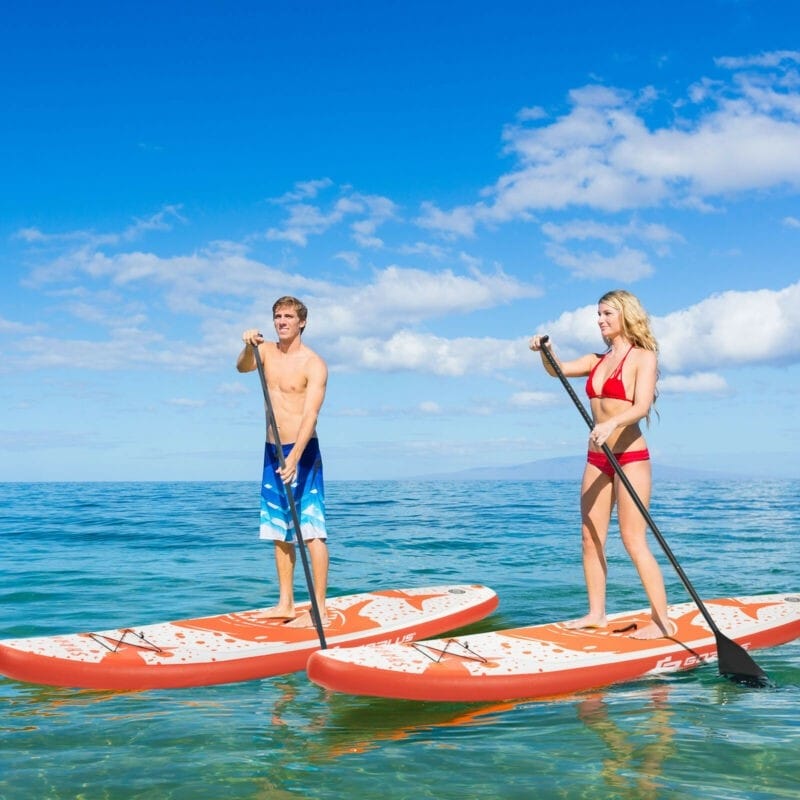 11 Ft Inflatable Stand up Paddle Board with Backpack Aluminum Paddle Pump