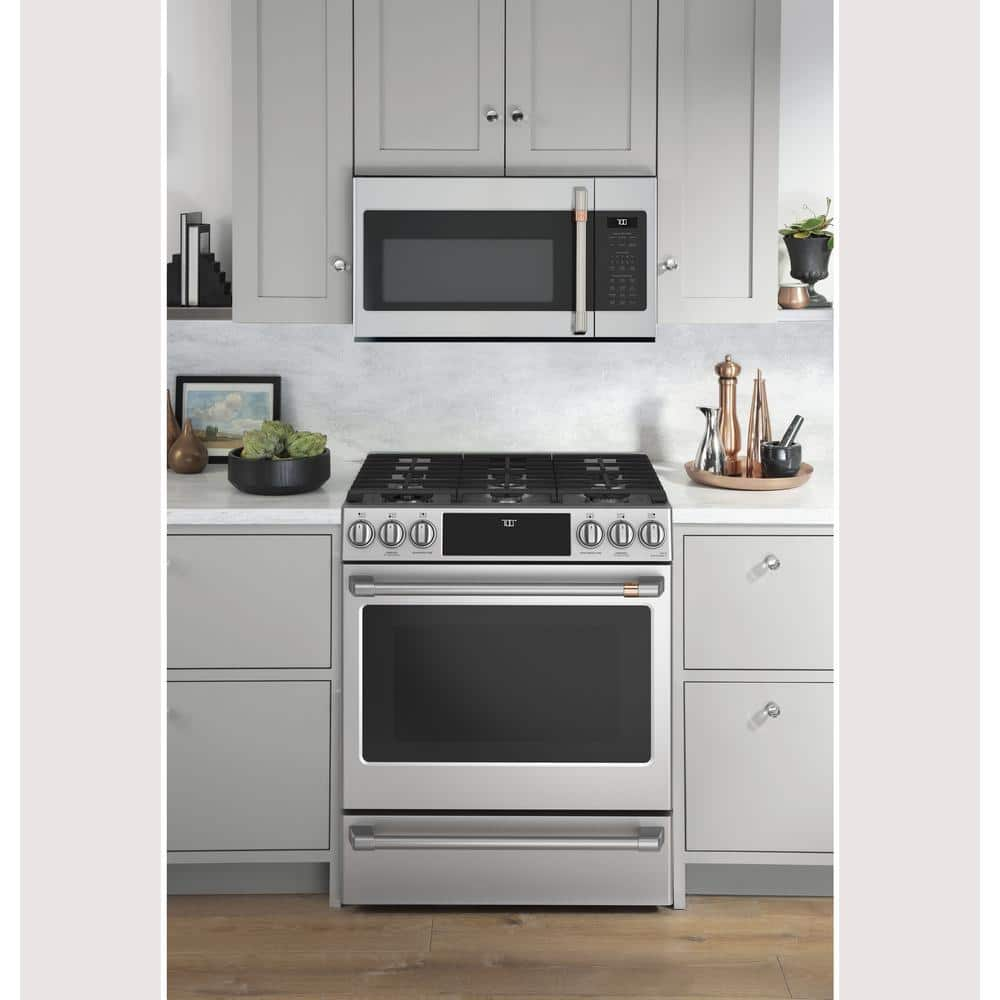 Cafe 19 cu ft Over the Range Microwave in Stainless Steel