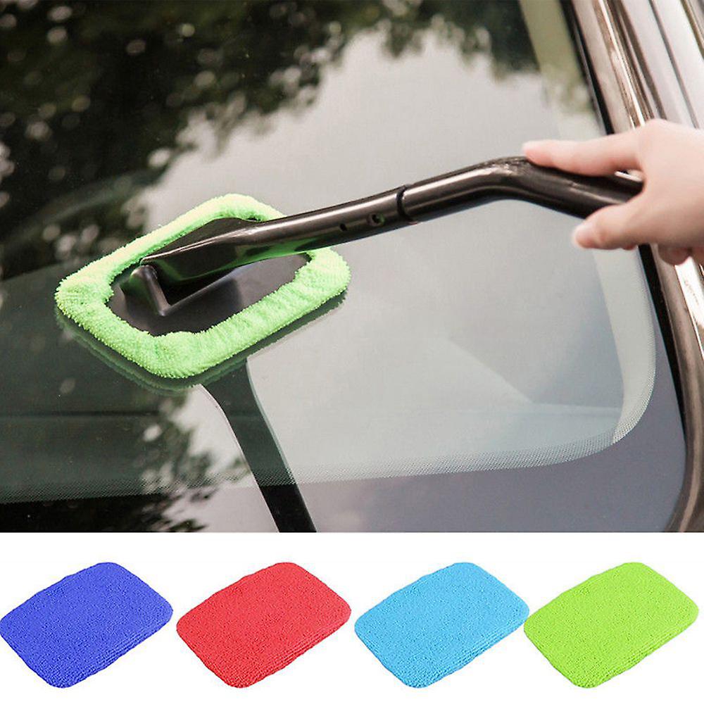 Windshield Clean Microfiber Cloth For Long Handle Car Cleaning Brush (light Green) (handle Brush Is Not Included)