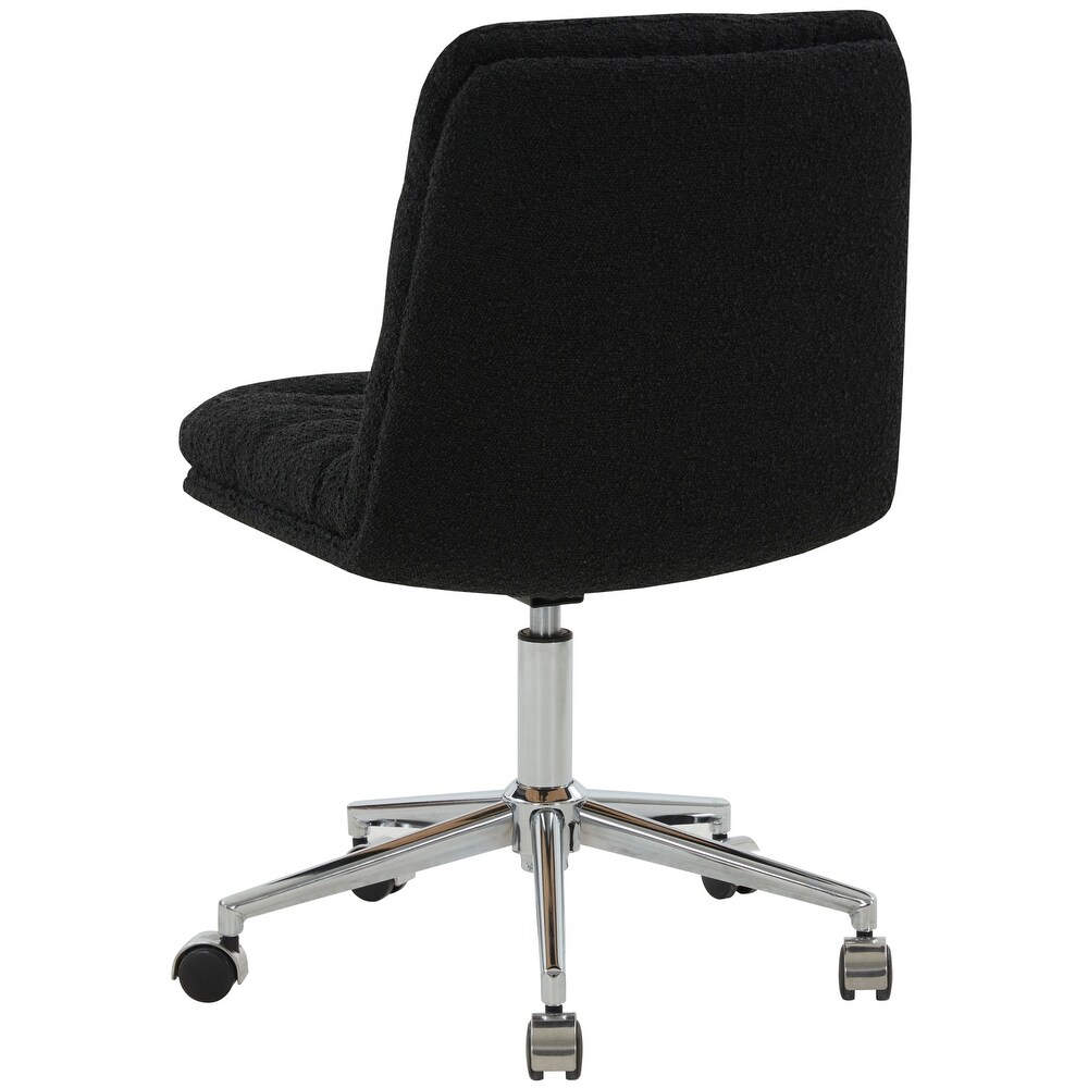 SAFAVIEH Couture Decolin Swivel Desk Chair   21 IN W x 26 IN D x 34 IN H