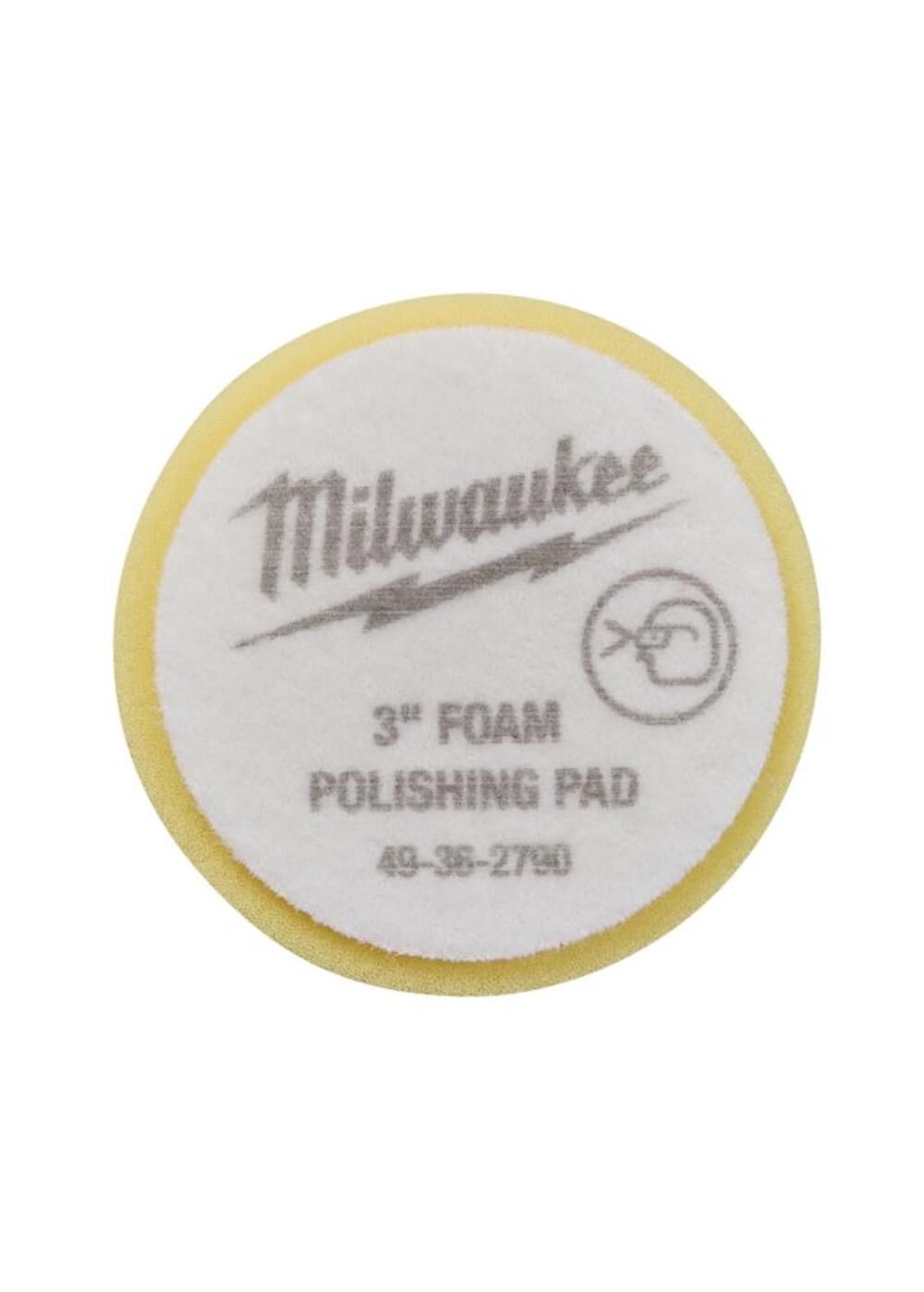 Milwaukee 3 In. Yellow Foam Polishing Pad 49-36-2790 from Milwaukee