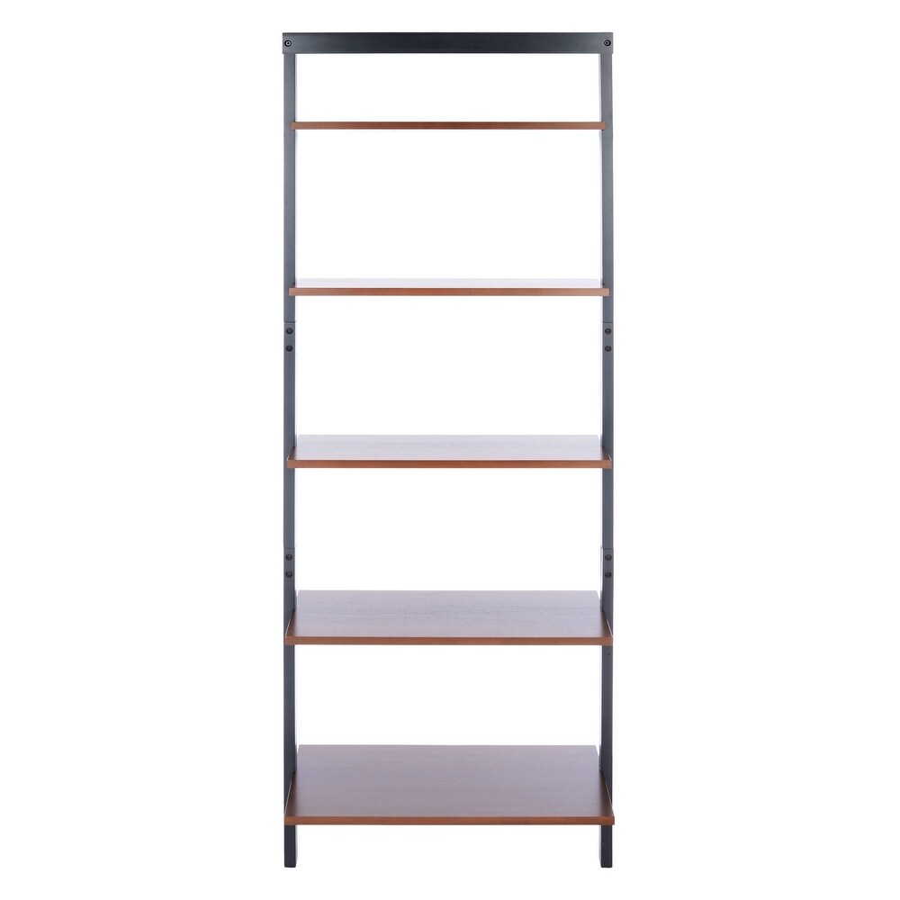 SAFAVIEH Cullyn 5 Tier Leaning Etagere Bookcase   27.6\