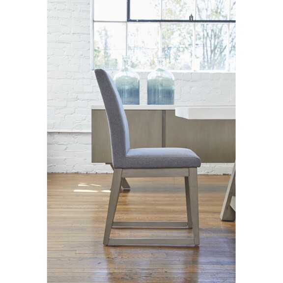 38 H x 19 W x 22 D Grey Minimalistic Dining Chairs...