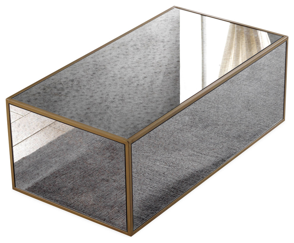 Lana Mirrored Coffee Table   Contemporary   Coffee Tables   by HedgeApple  Houzz