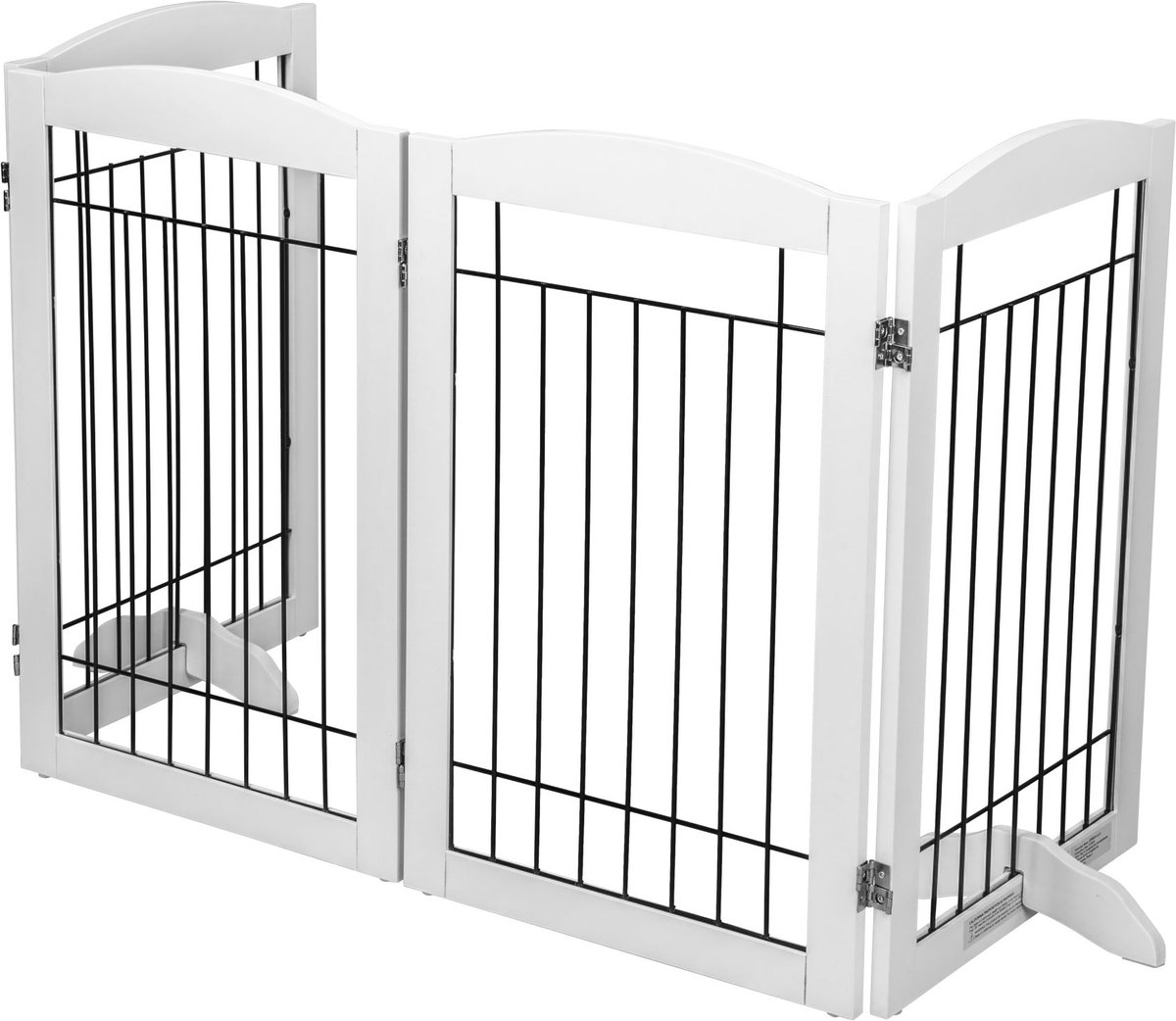 Spirich Freestanding Black Wire Dog Gate