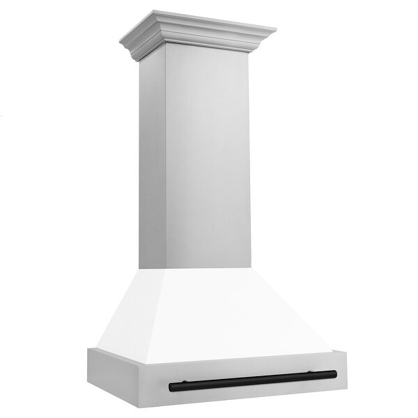 ZLINE Autograph Edition 30-inch Stainless Steel White Shell Range Hood - 30 Inch