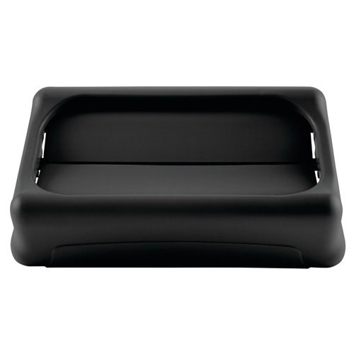 Rubbermaid FG267360BLA Swing Top Lid For Slim Jim Containers， Black