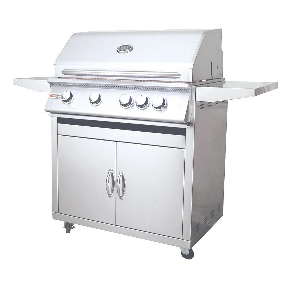 RCS Premier Series 32-Inch 4-Burner Propane Gas Grill With Rear Infrared Burner