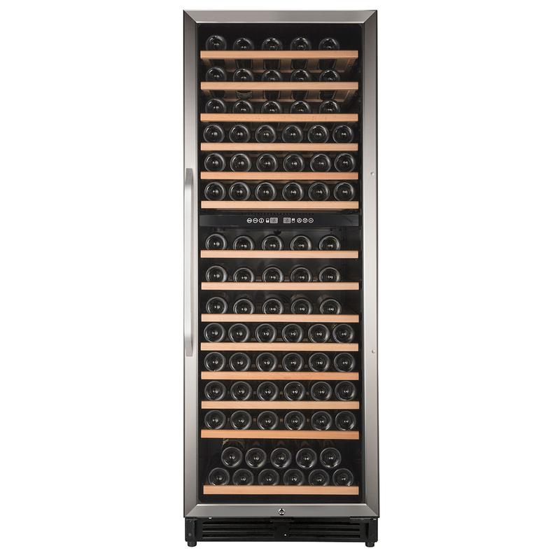 Avanti 24in 148-Bottle Freestanding/Built-In Dual Zone Wine Cooler WCF148DE3S