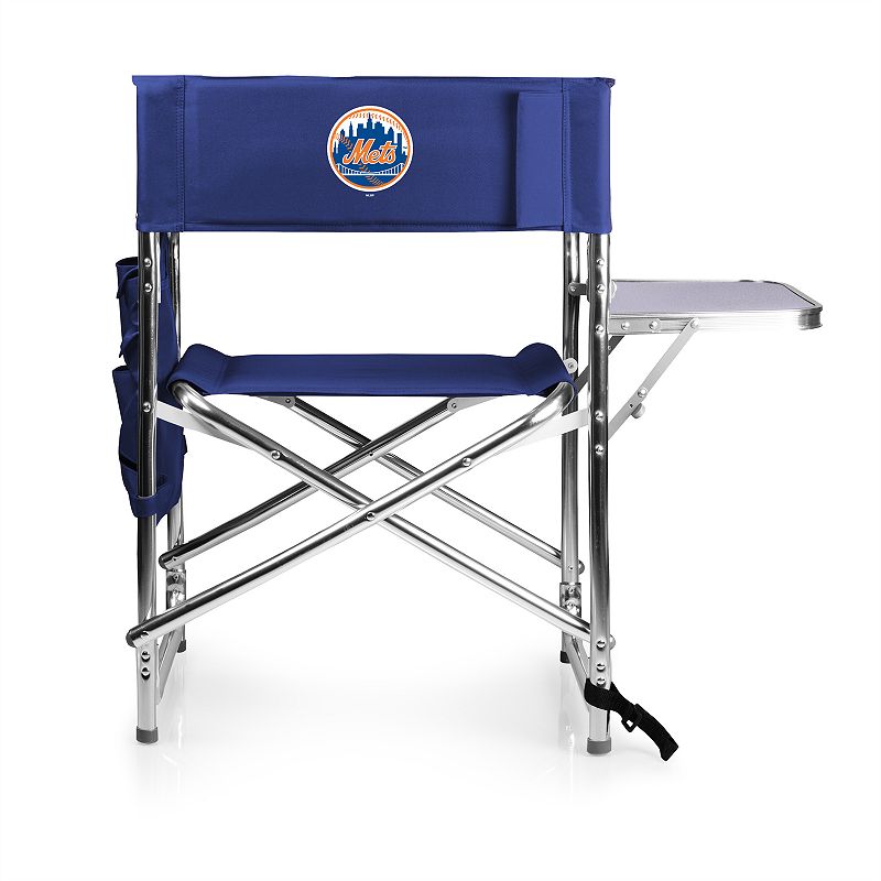 Picnic Time New York Mets Sports Side Table Chair