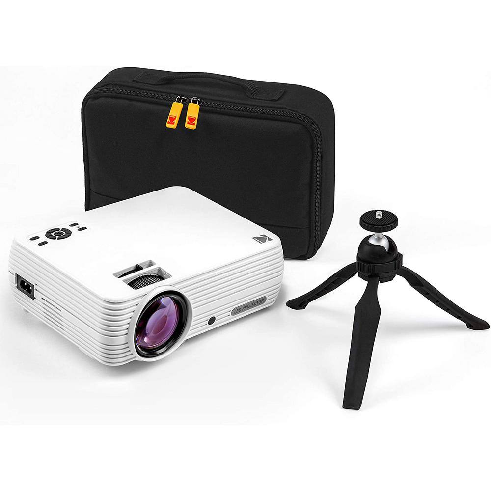 Kodak FLIK X4 800 x 480 LCD Small Home Theater Projector Portable Projector with 100 Lumens RODPJSX5P480