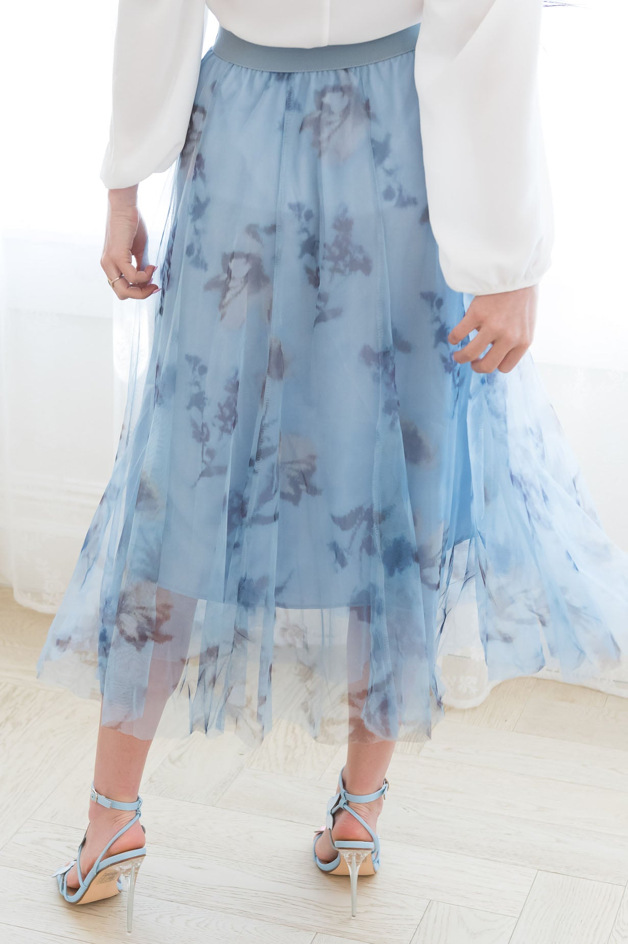 Blooming Buds Modest Tulle Skirt