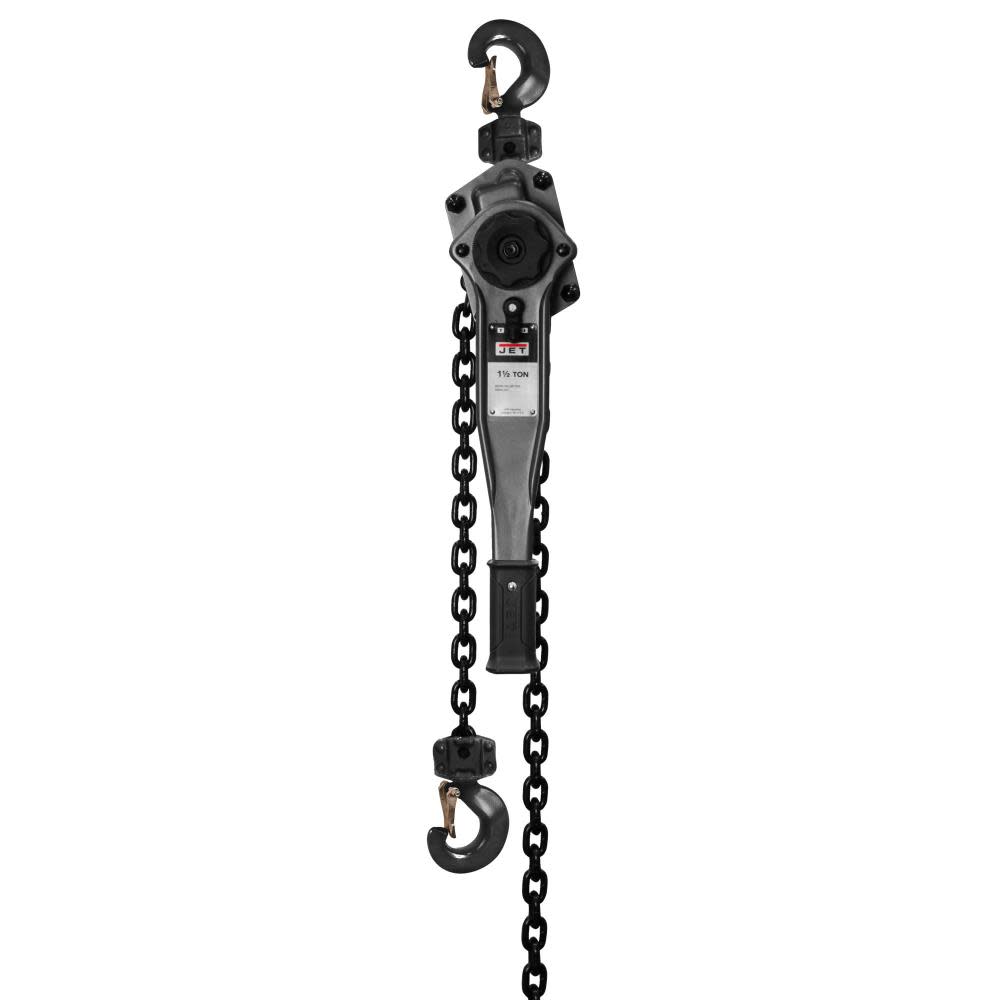 JET JLP-150A-5SH 1-1/2T Lever Hoist 5Ft. Lift Ship Yard Hooks 287700 from JET