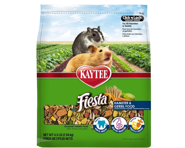 Kaytee Fiesta Max Hamster/Gerbil Premier Blend 4.5 lb. Bag - 100037721