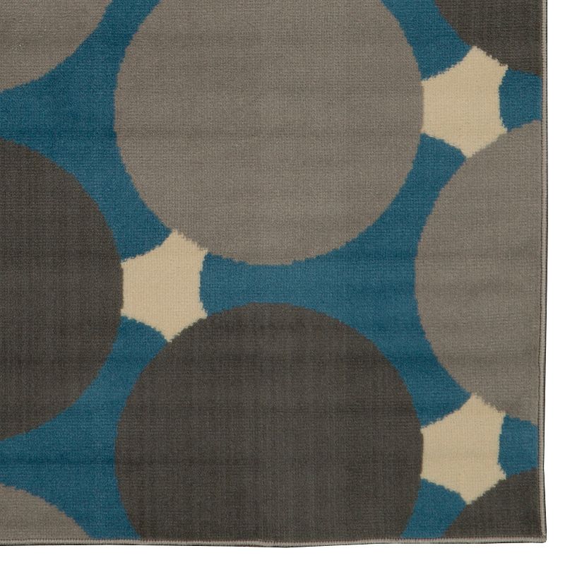 Linon Capri Jasper Circles Area Rug