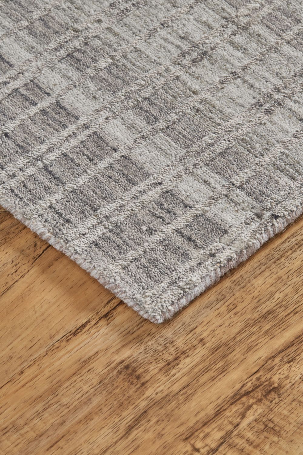 Odami Hand Woven Light Gray and Warm Rug by BD Fine