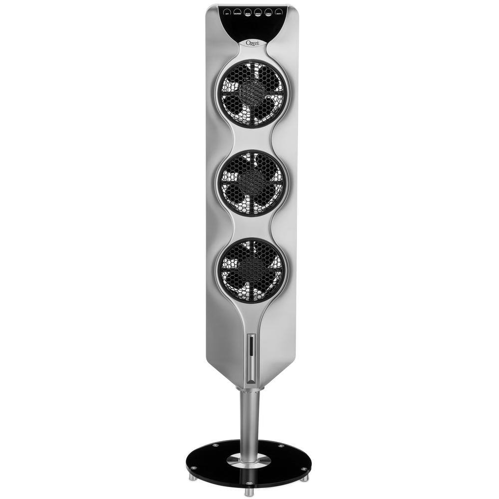 Ozeri 3X Tower Fan 44 in. with Passive Noise Reduction Technology OZF3-S