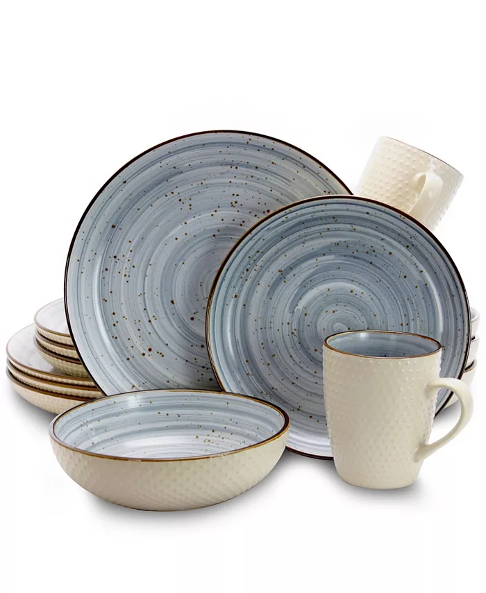 Elama Yeva 16 Piece Dinnerware Set Service for 4