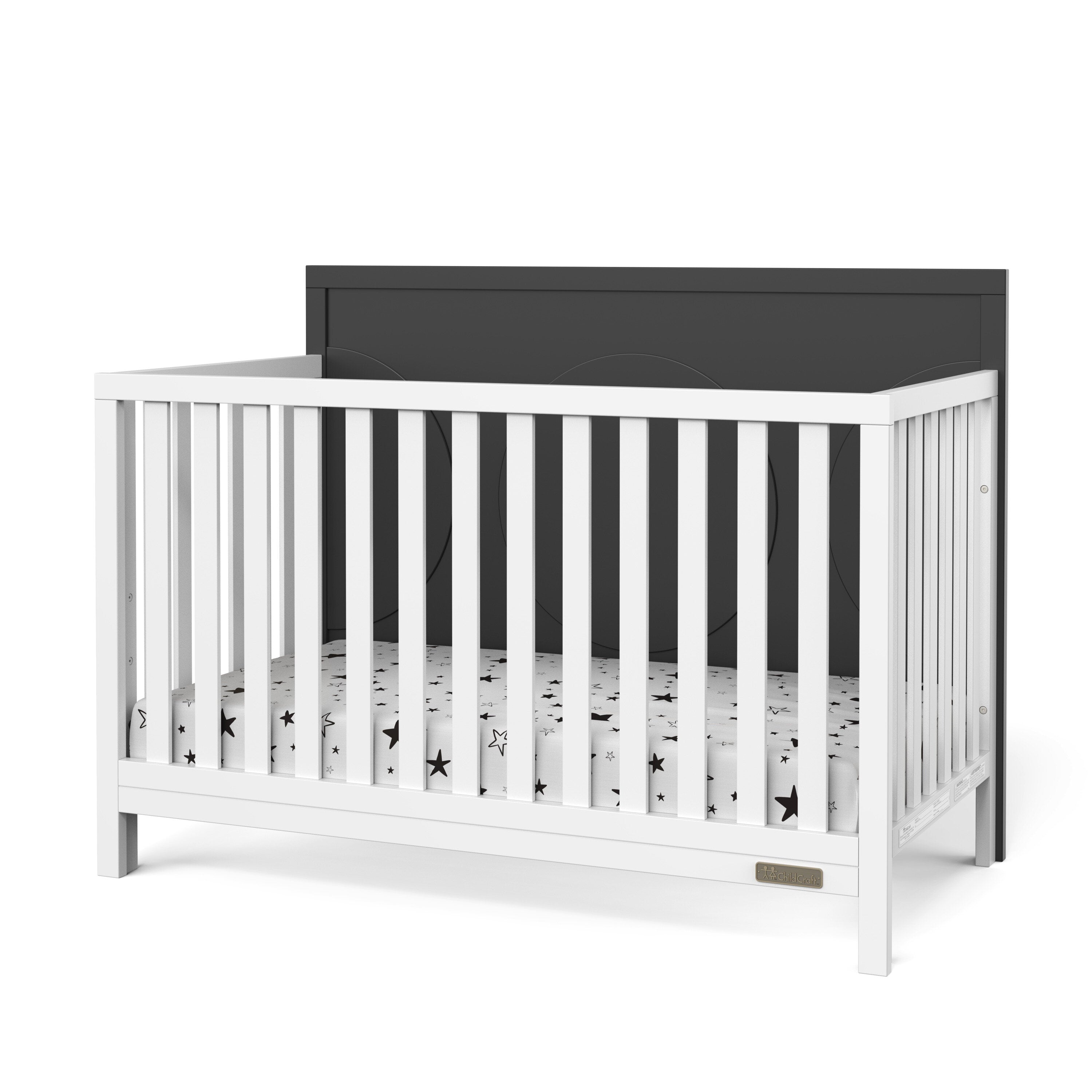 Child Craft Orbit 3-Piece Nursery Set with 4-in-1 Convertible Crib