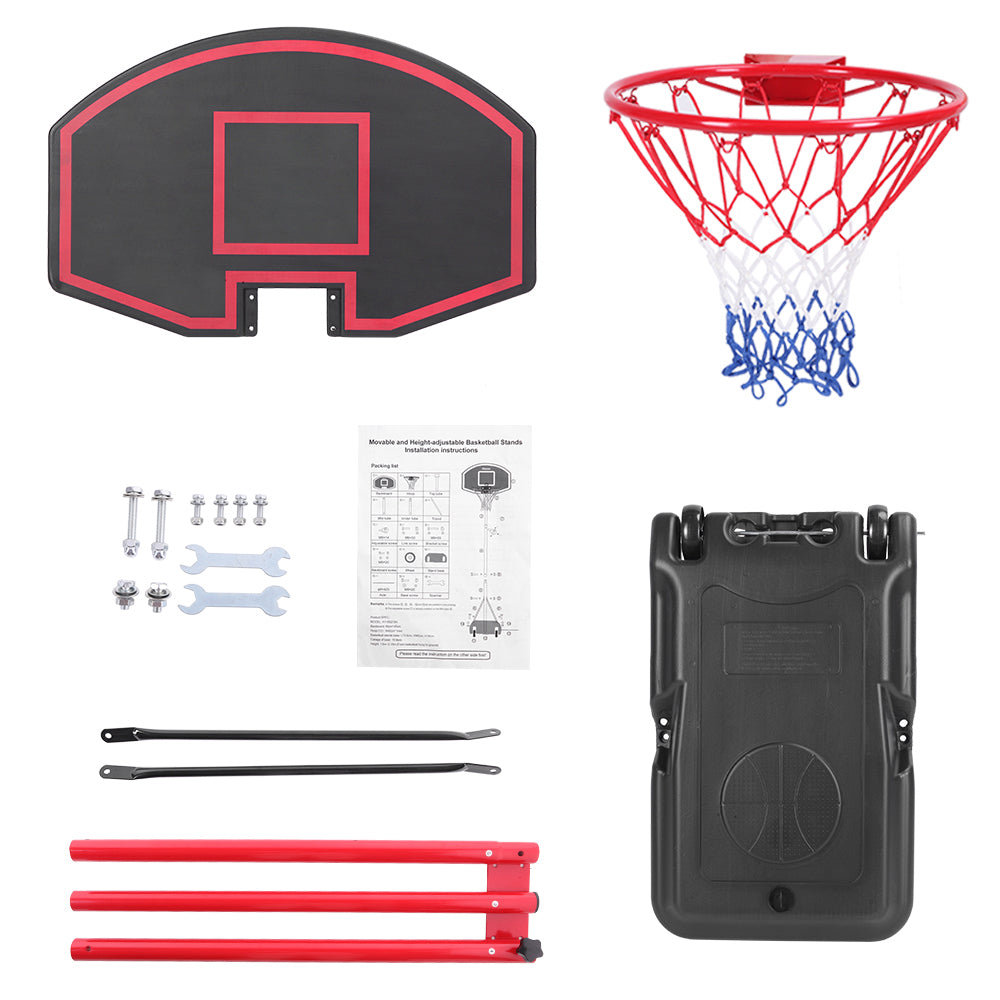 Ktaxon Portable Kids Basketball Hoop， 5.2ft -7.2ft Height Adjustable