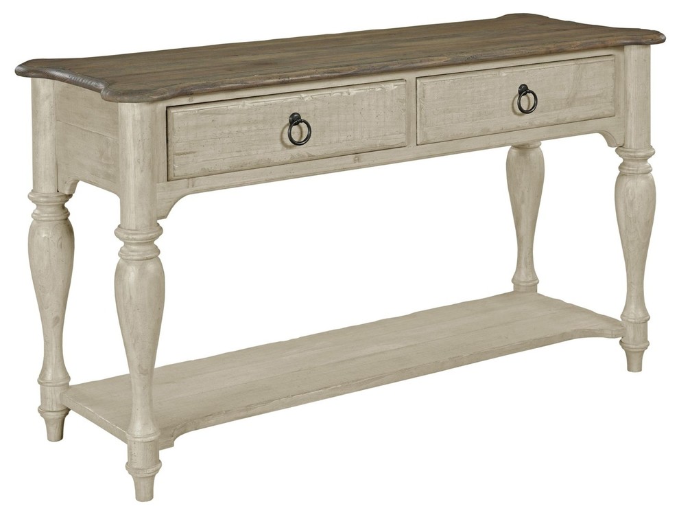 Kincaid Furniture Weatherford Sofa Table  Cornsilk   Farmhouse   Console Tables   by Unlimited Furniture Group  Houzz