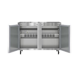 Koolmore 48 In. 12 cu. ft. Commercial Under the Counter Refrigerator KM-UCR-2DSS