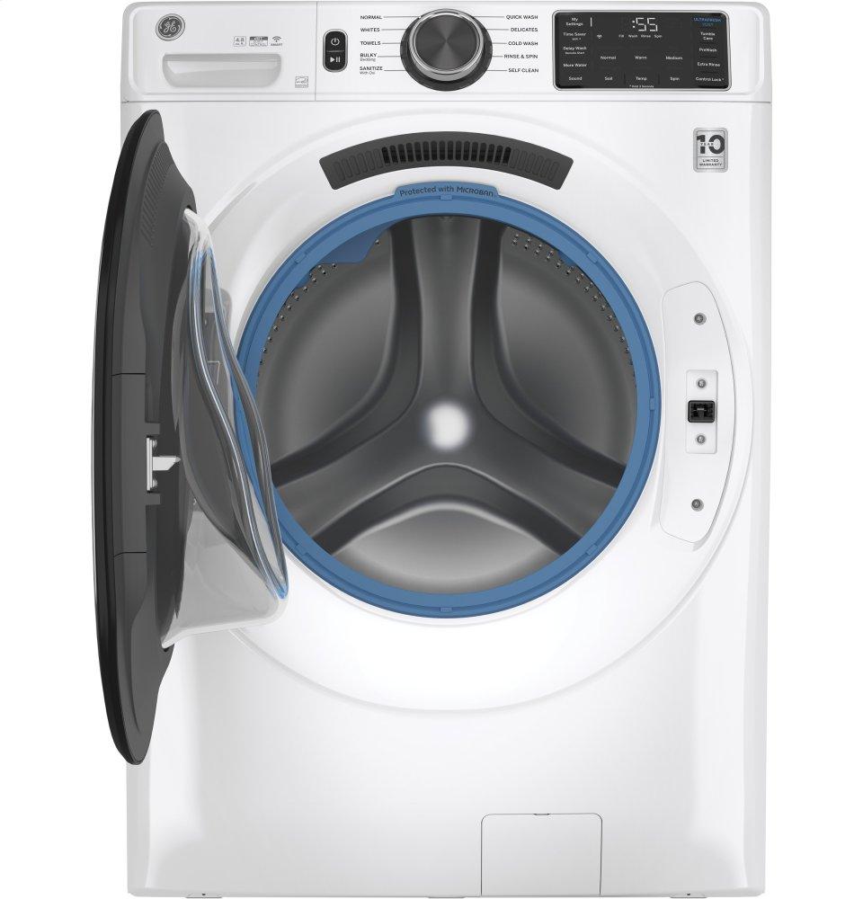 Ge Appliances GFW550SSNWW Ge® 4.8 Cu. Ft. Capacity Smart Front Load Energy Star® Washer With Ultrafresh Vent System With Odorblock™ And Sanitize W/Oxi