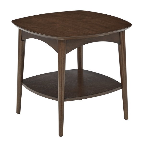 Mid Century Copenhagen Accent Table in Walnut Finish