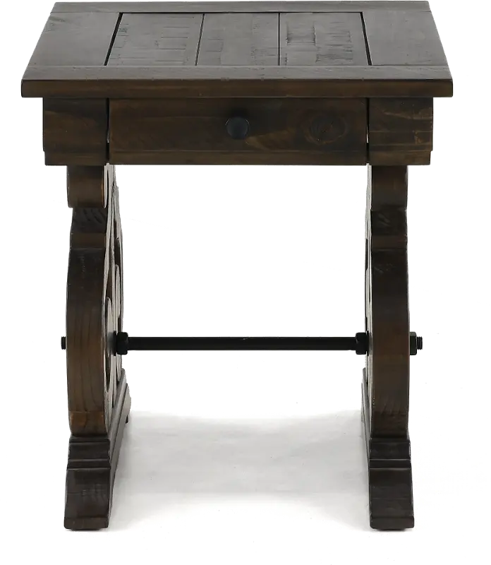 Ballamy Weathered Pine End Table