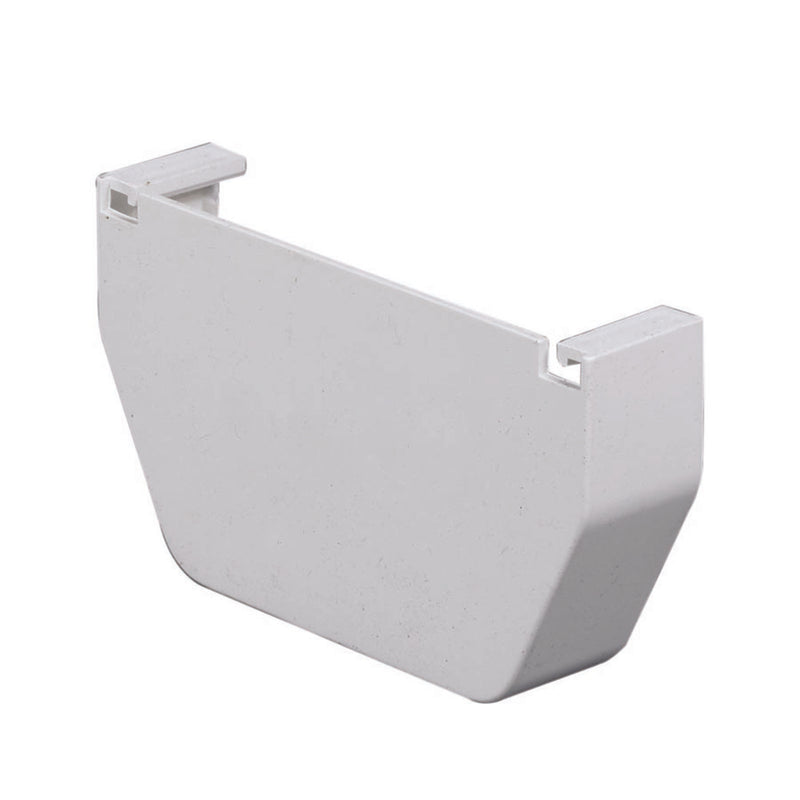 GUTTER END CAP WHITE