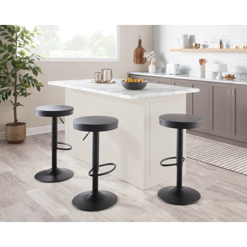 Carbon Loft Goddard Industrial Adjustable Bar Stool (Set of 2)