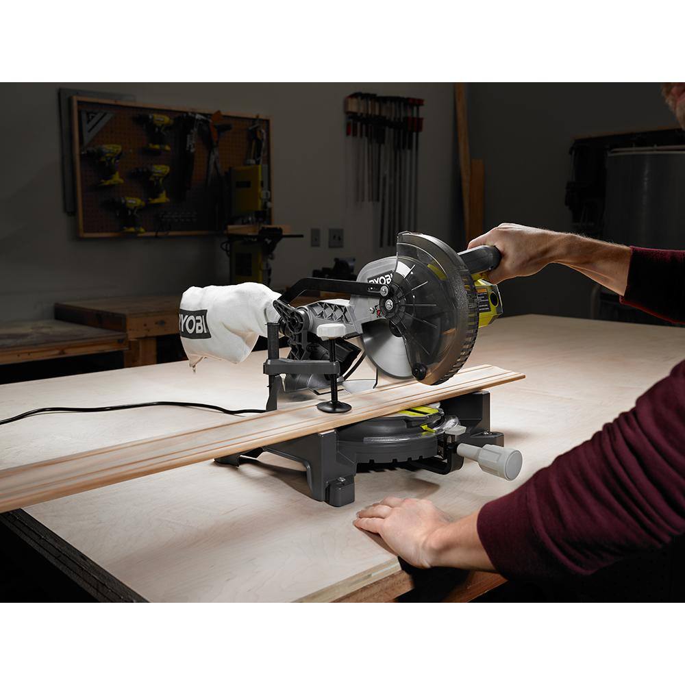 RYOBI 9 Amp Corded  7-14 in. Compound Miter Saw TS1144