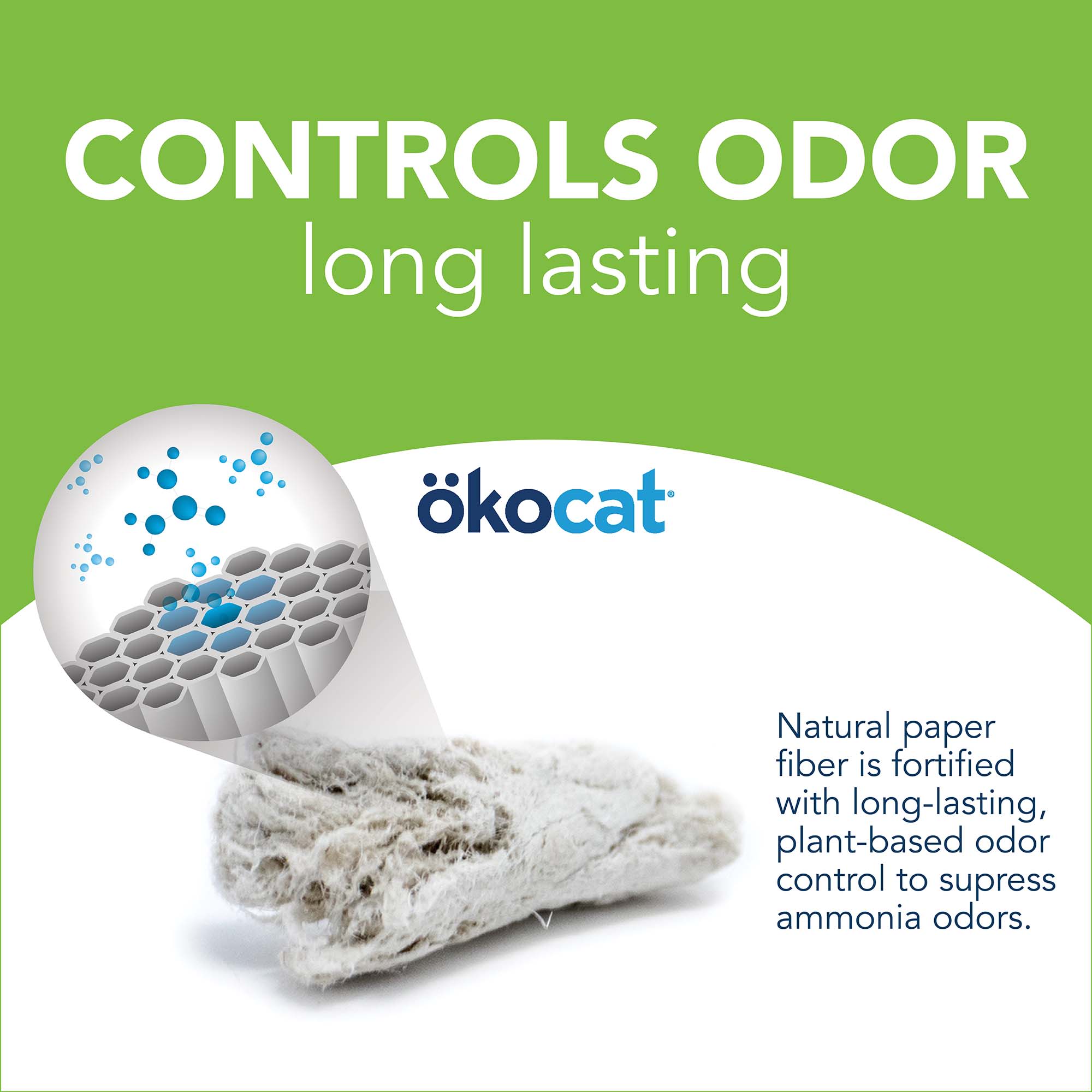 Okocat Dust Free Non Clumping Paper Pellet Cat Litter， 12.3 lbs.