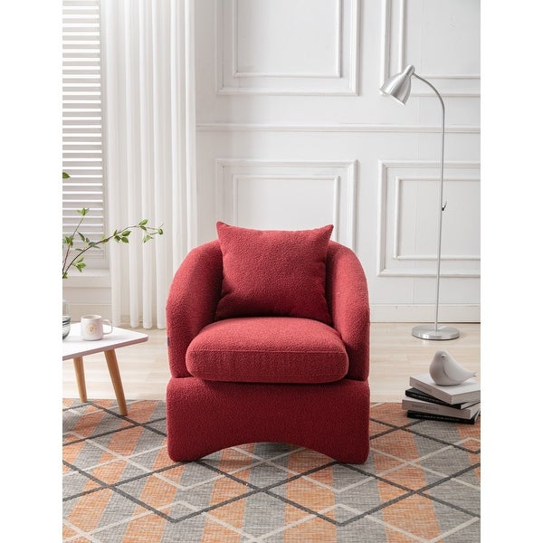 CandH Light Luxury Designer Single Accent Chair Leisure Chair with Cushion and Padded Seat for Living Room Office 27.56