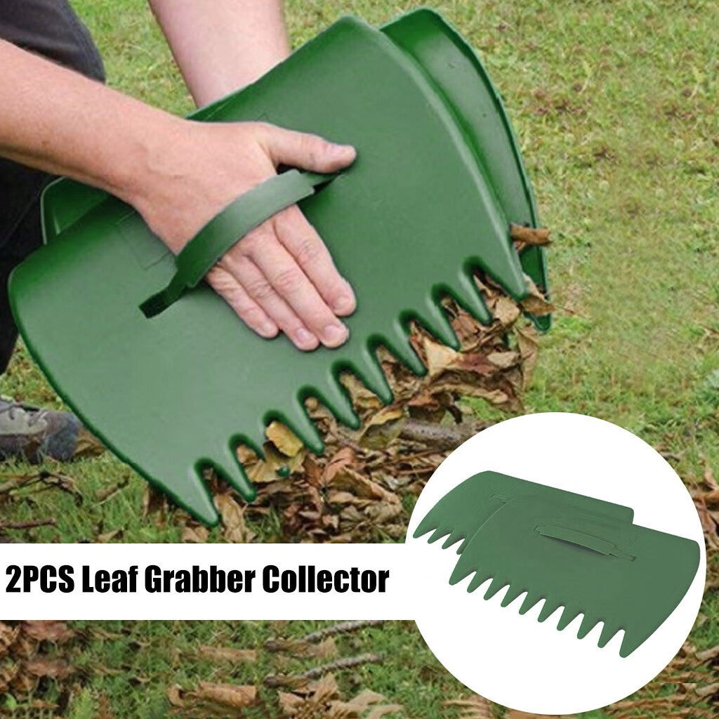 Leaves Shovel Grabs Collector Pair Garden Leaf Handheld Cleaning Patio & Garden