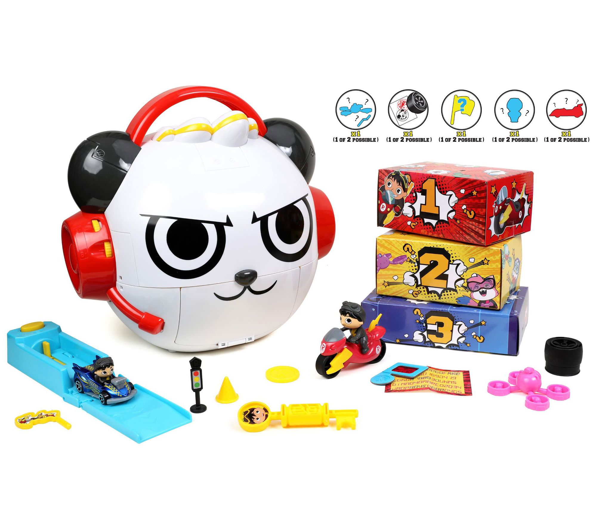 Jada Toys Ryan's World Combo Panda Head Playset