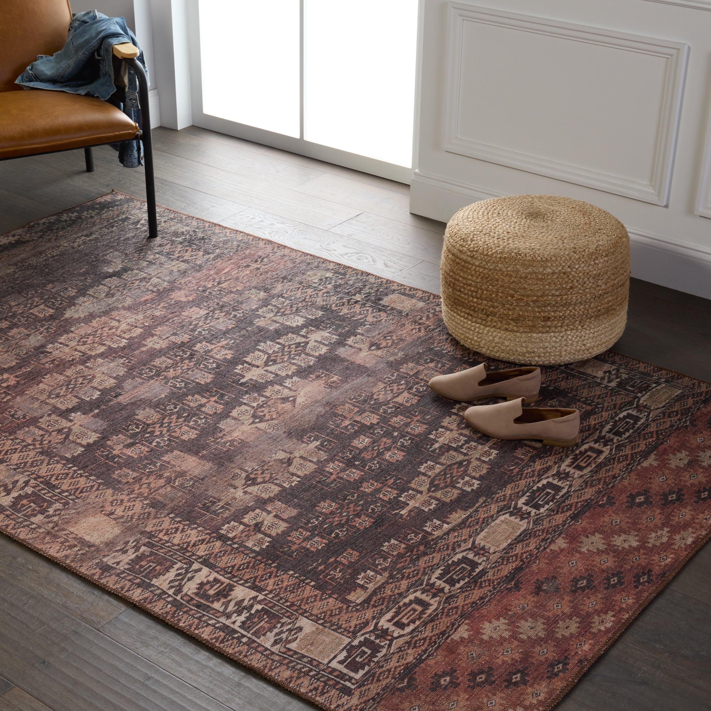 Harman Minerva Brown & Terracotta Rug