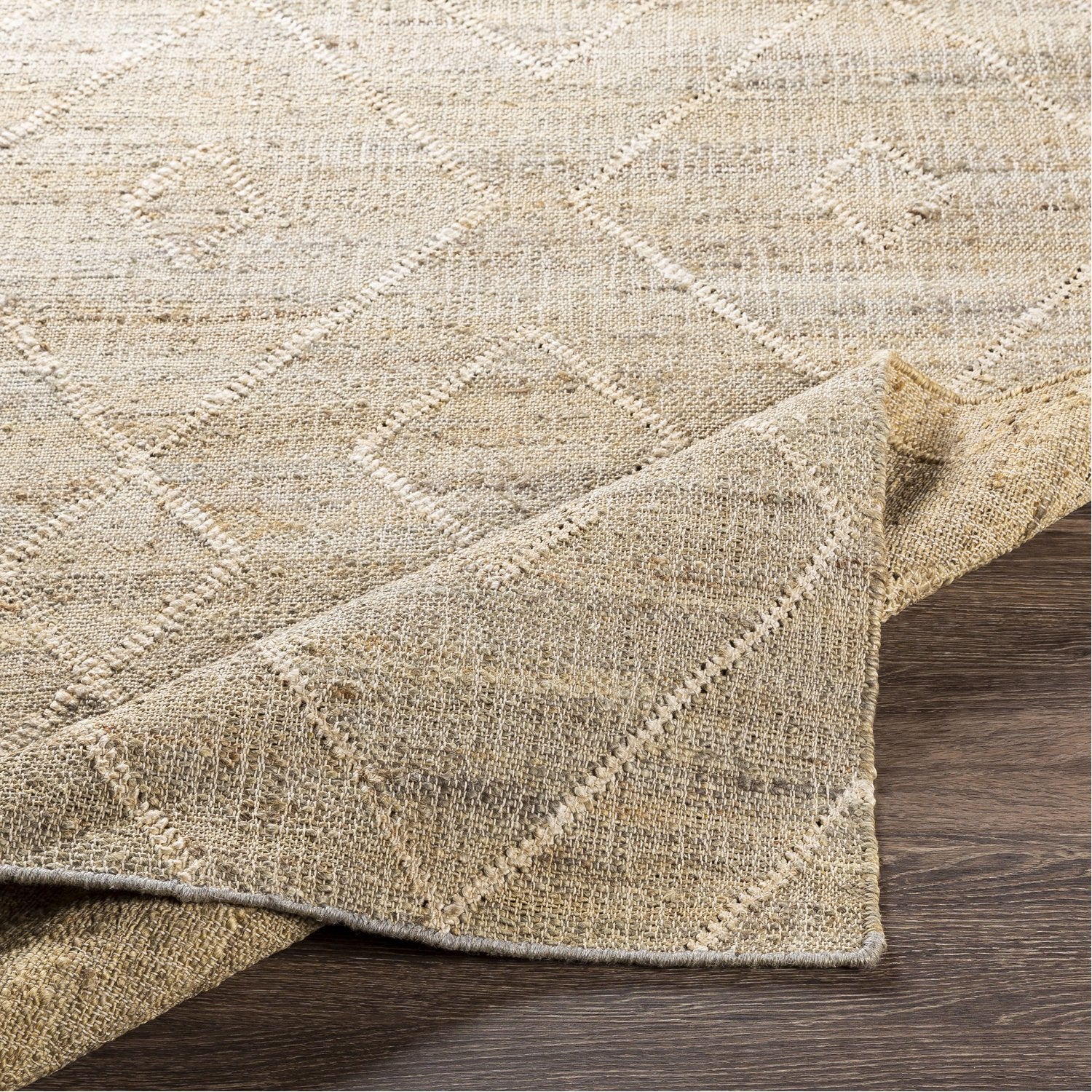 Cadence Hand Woven Rug in Camel, Cream, Khaki, Ivory, Taupe