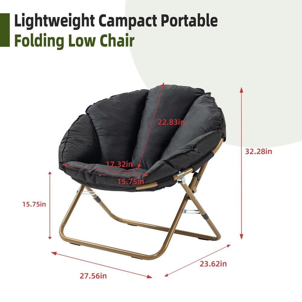 Folding lounge chair  balcony  home backrest  leisure chair  lazy sofa for pregnant women  moon chair