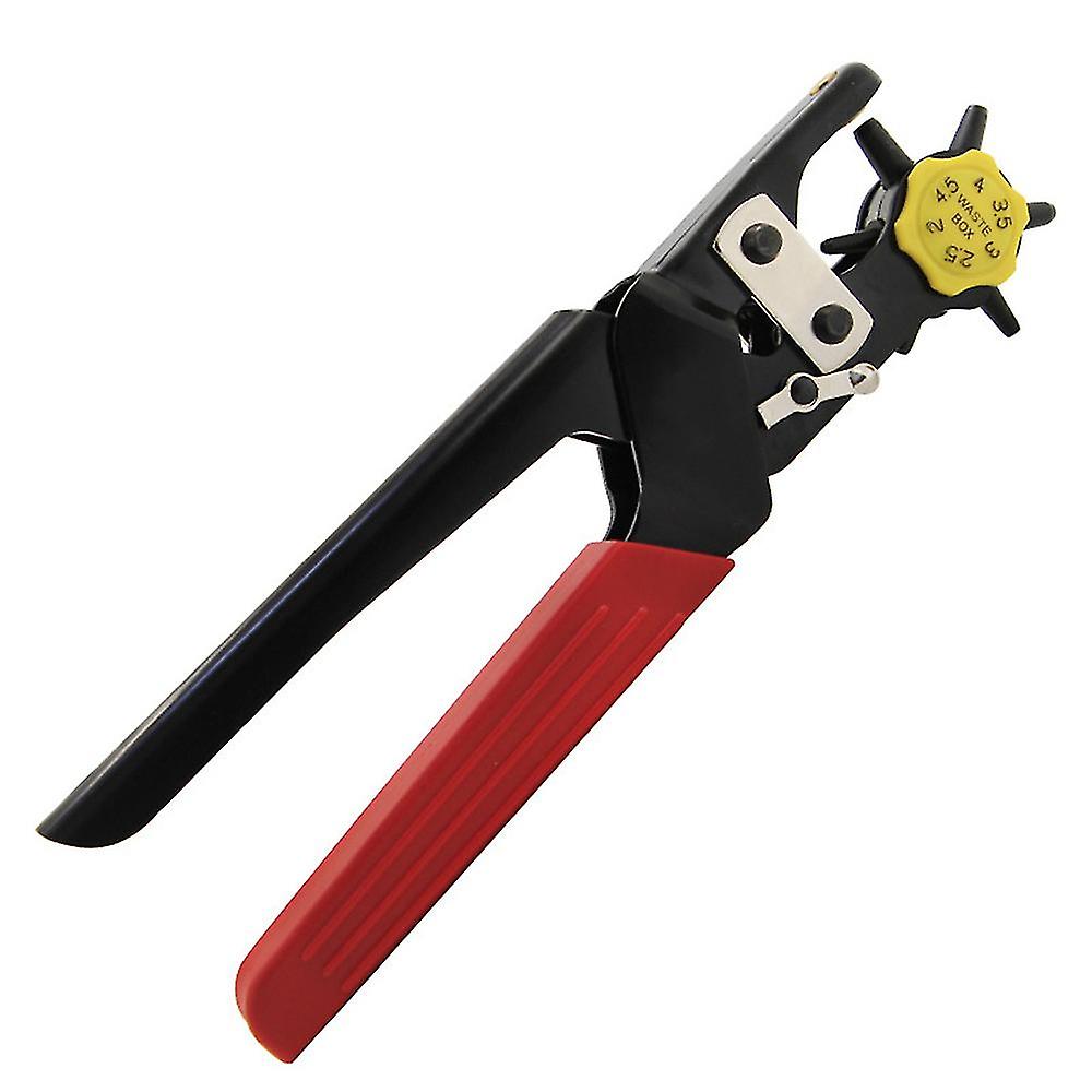 Leather Belt Hole Punch Plier Eyelet Puncher Revolve Sewing Machine Bag Setter Tool