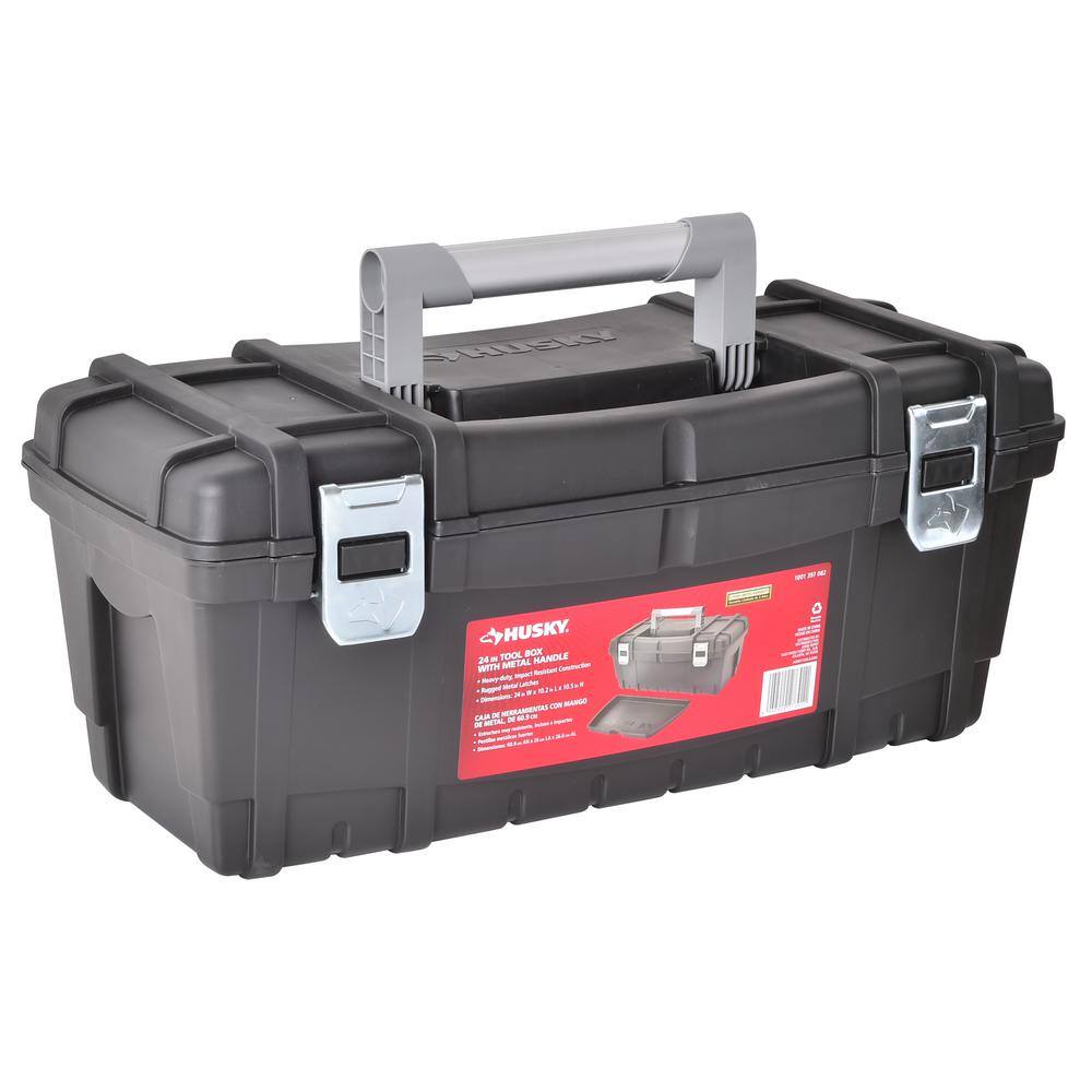 Husky 24 in. Hand Tool Box in Black THD2015-05A