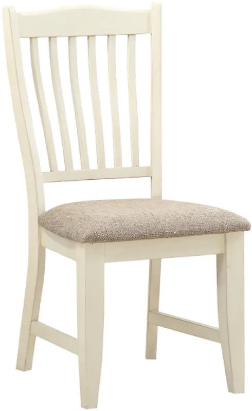 Grace White and Gray Dining Room Chair