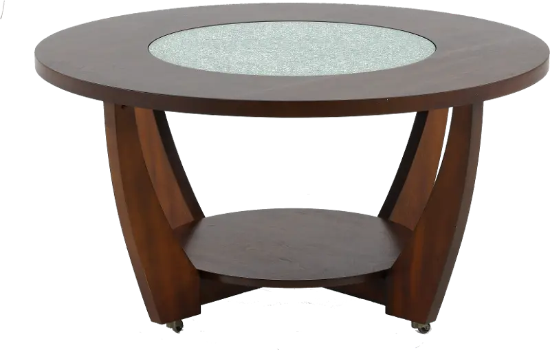 Rafael Merlot Cherry Round Coffee Table