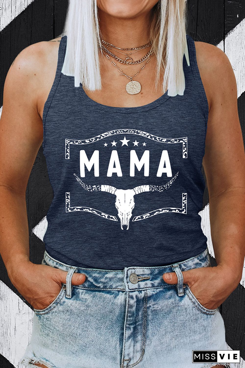 Mama Sleeveless Tank Top