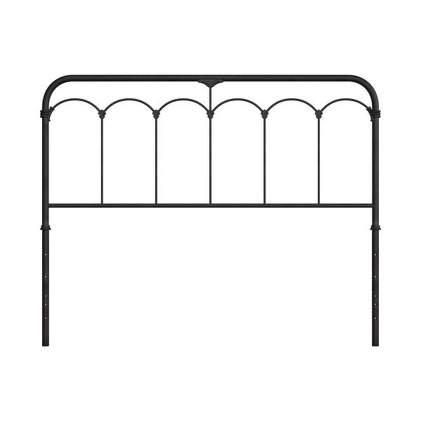 Hillsdale Furniture Jocelyn Metal Headboard Only， Black Sparkle - - 28116625